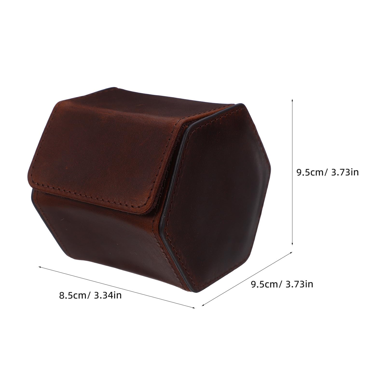 BESPORTBLE Caja de Obsequio para Reloj Hexagonal de Cuero Vacuno Vintage