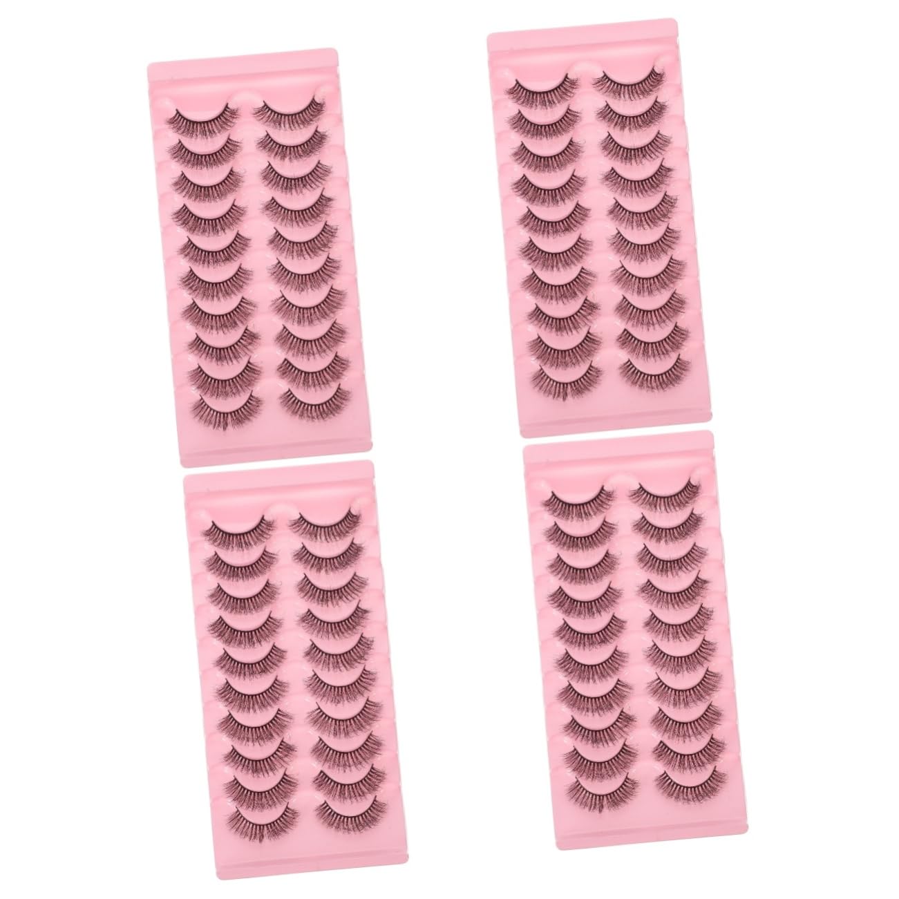 Beavorty 40pares Pestañas Postizas De Extensiones Curly Esponjoso Para Maquillaje Noche
