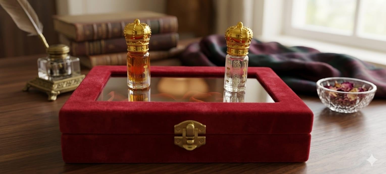 Cobra Foog Attar Pure Oil 0% Alcohol 10ml x2 Roll-On | 15 Hrs Long Lasting, Skin Friendly, Made in India, Velvet Gift Box, Crown Cap Bottles-image-29