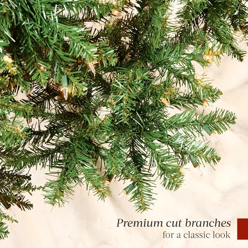 image for Best Choice Products Douglas Fir Christmas Tree, 6ft Pre-lit Artificia
