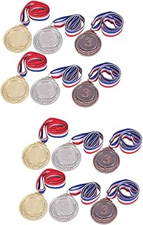 INOOMP 12 Pcs Soccer Medals Competition Medal Award Kids Medal Toys Metal Award Medal Award Medals Winner Medals Basketball Medals Wheat Gold Medal Football The Medal Bronze Medal Child