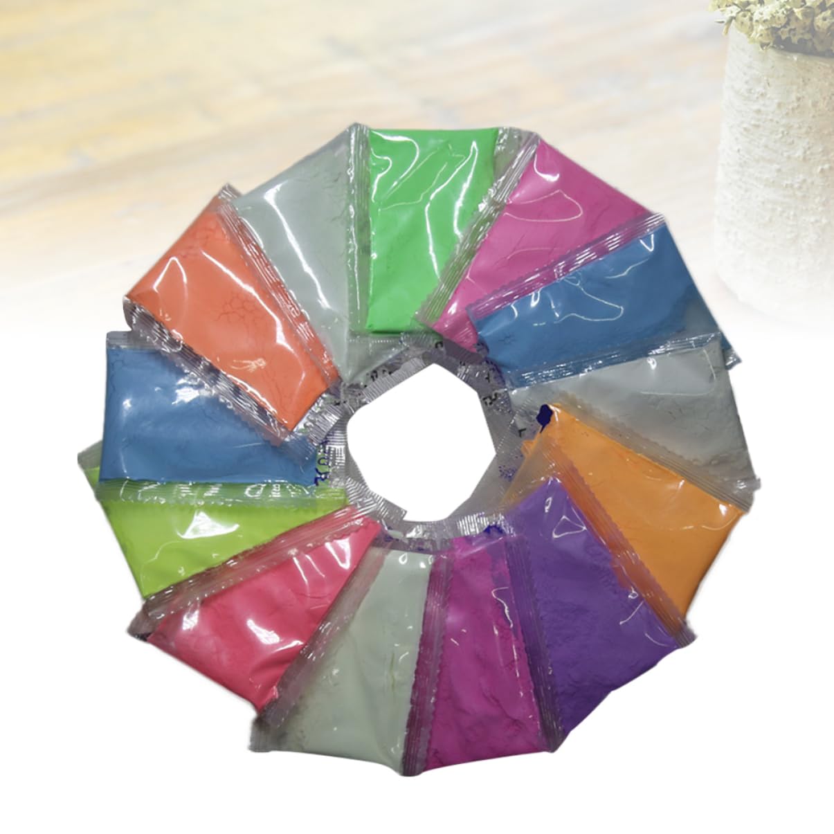 SHINEOFI Glitter Per Unghie 16 Pz bagliore nel buio pigmento di resina epossidica primer unghie sabbia luminosa manicure luminosa cristallino di fosforo Glitterata