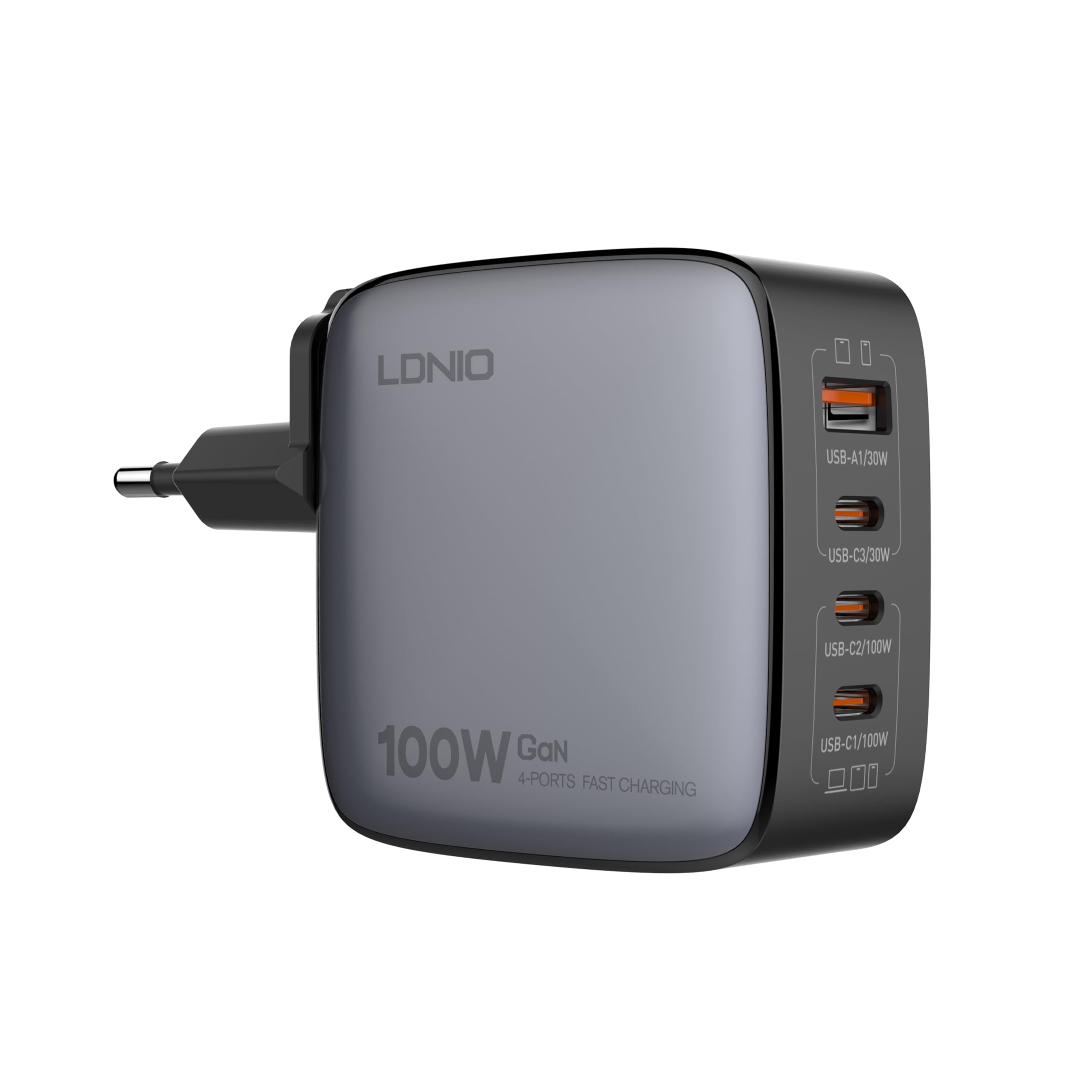 INICIO 100W GaN 4 Port Charger, 3 USB-C + 1 USB-A, PD3.0 PPS Fast Charging for MacBook Pro Air iPad iPhone 15 14 13 Max XPS 13/15 Galaxy S24 S23 Ultra Pixel 7 8 Type-C Laptops etc (B0CVRVLMX4) Amazon Price History, Amazon Price Tracker