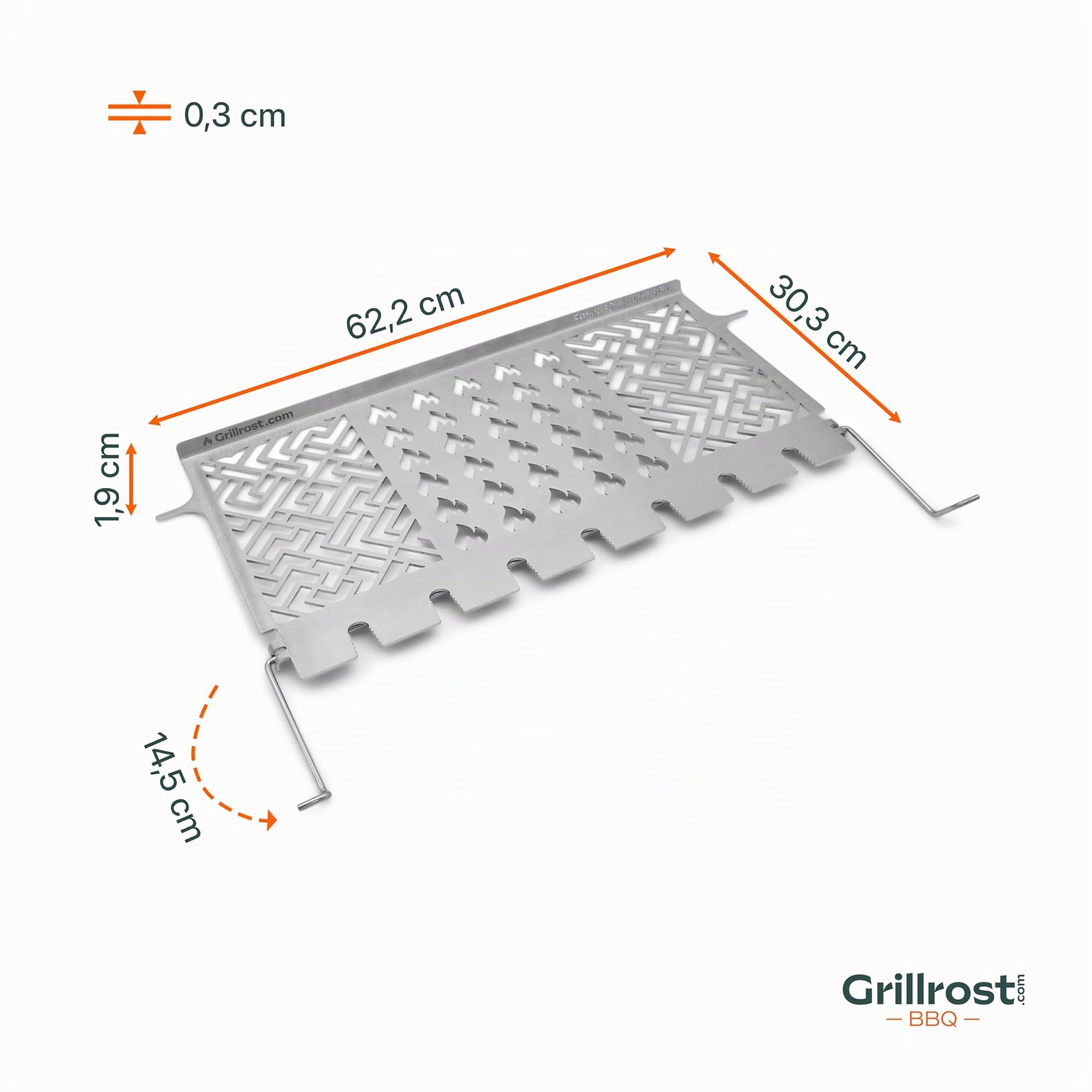 Grillrost.com Das Original Edelstahl Multistation Broil King - Royal 320/340/390 - Warmhalterost