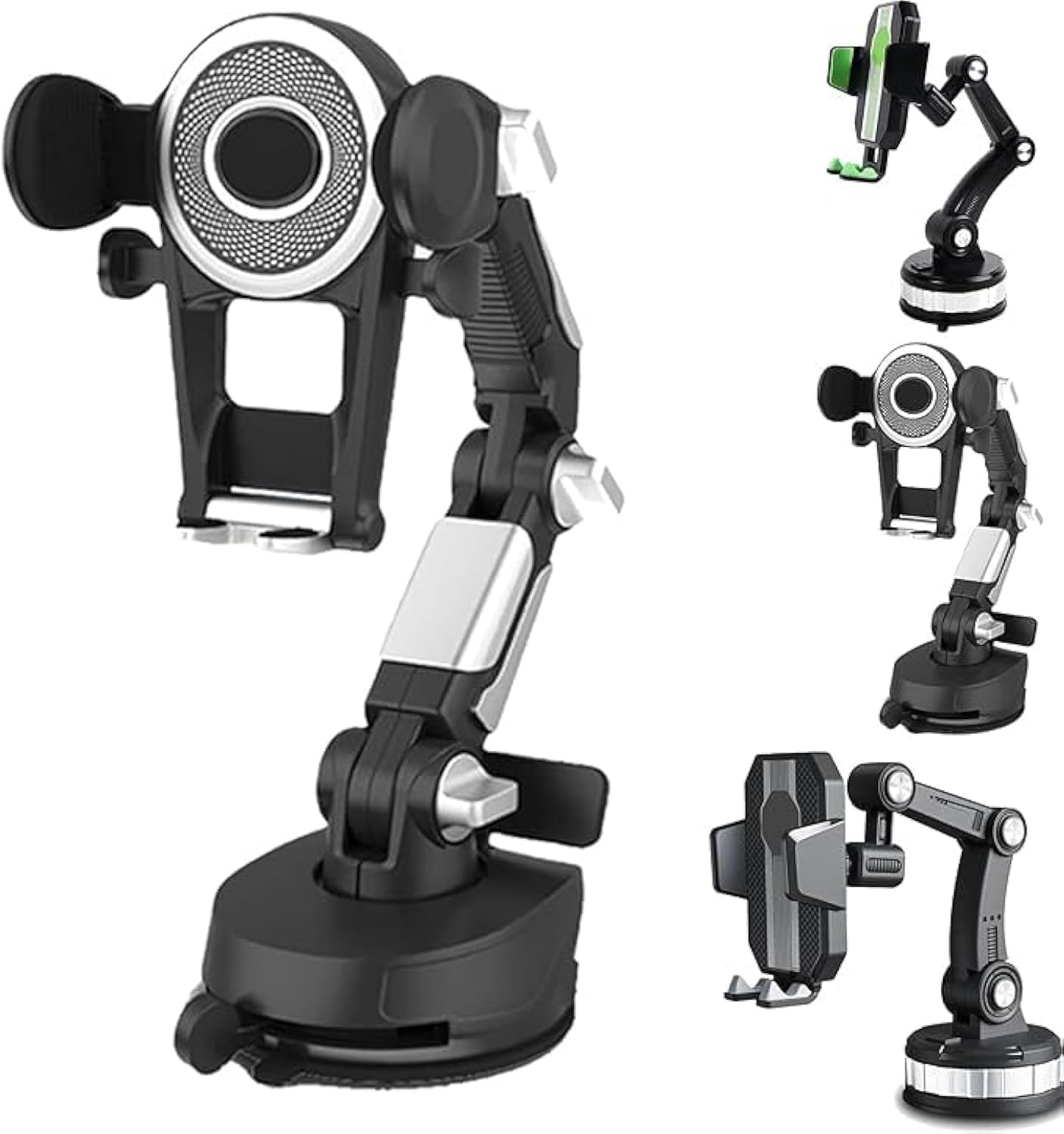 WincaPhone Holder for car -3in1 Long arm Car Phone Holder Truck Mount Knob Type with Parking Number Suitable for all type of phone