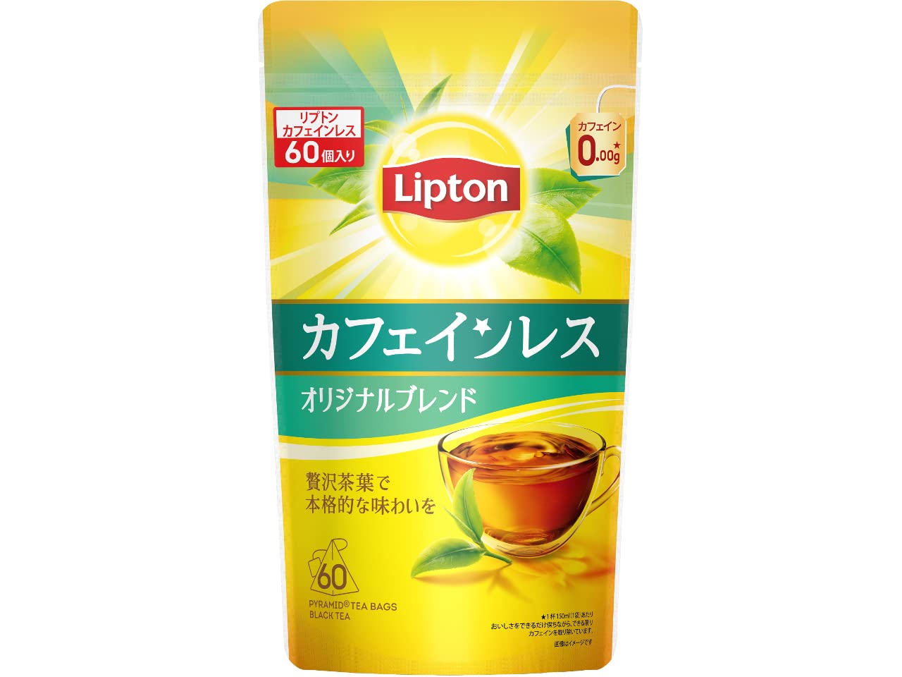 【Amazon.co.jp限定】 リプトン紅茶 カフェインレスティー 60袋入…