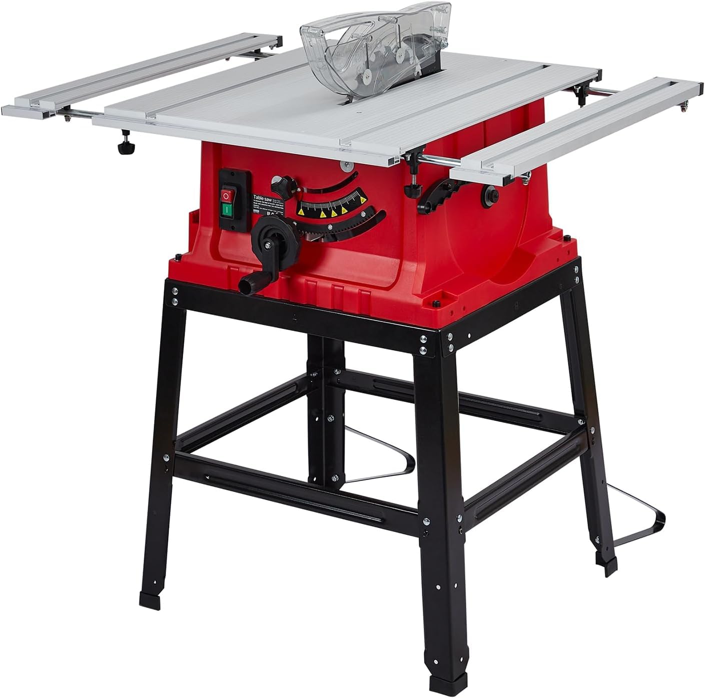 Sierra de Mesa 10 Pulgadas 15 Amp - Herramienta Multifunción con Guía Cremallera, Diseño Compacto y Portátil para Carpintería y Bricolaje, Incluye Salida para Aspirador