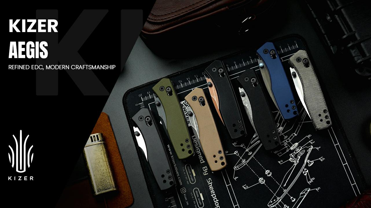 Kizer Aegis EDC Pocket Knife, 2.8