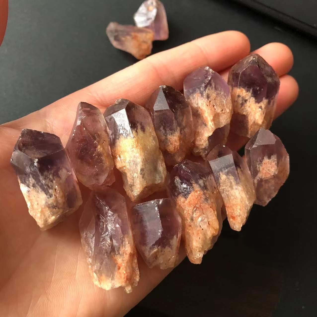 Natural Crystal Mixed Stone Amethyst Tumbled Chips Crushed Stone Crystal Jewelry Making Home Decor Fish Tank Stone Gifts,Natural Crystal Ornaments (Size : 1000g)