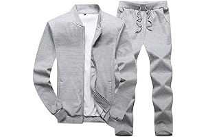 Lavnis Men's Silver Jumpsuit - Casual Tracksuit for Jogging and Sports