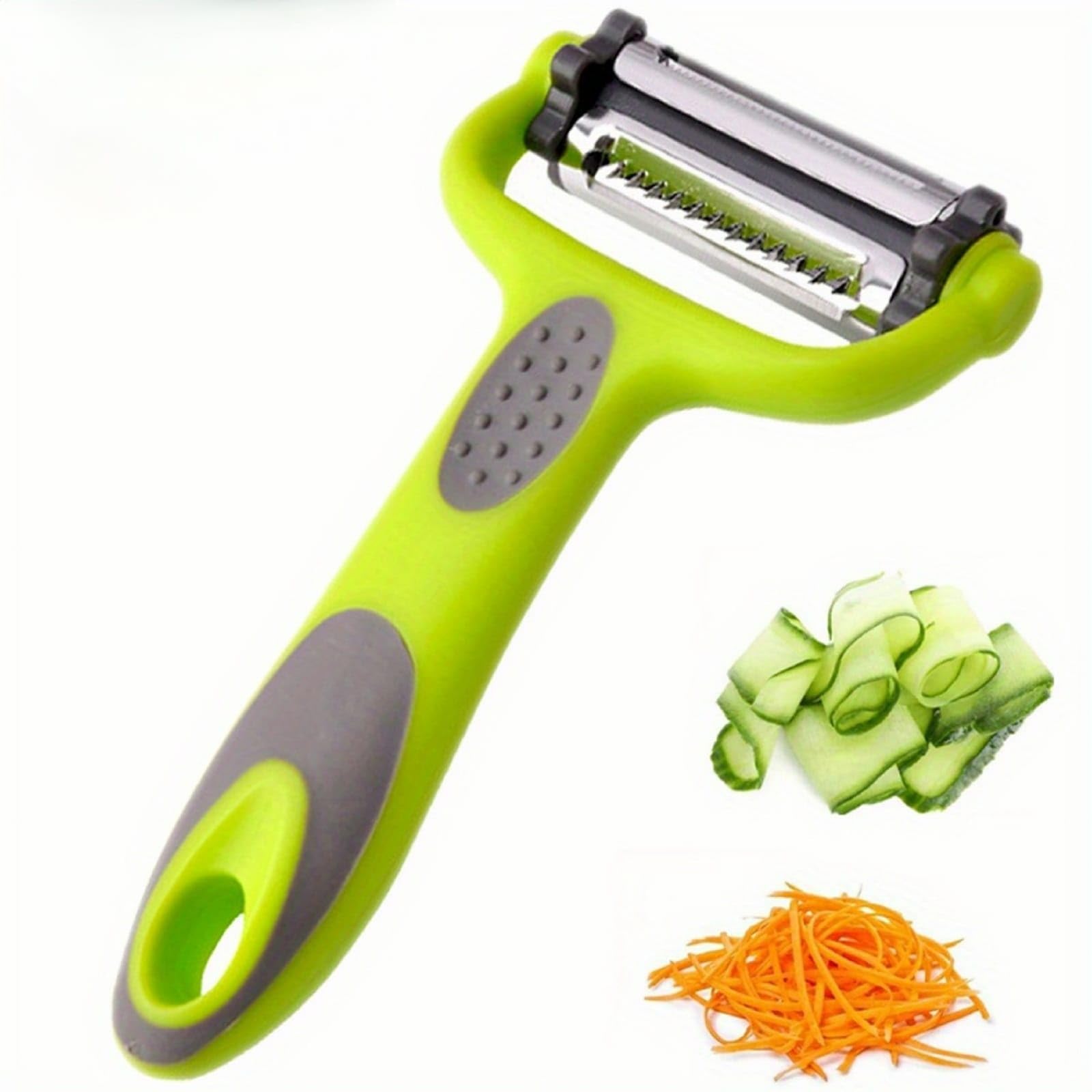 "VersaSlice: 3-in-1 Vegetable and Fruit Peeler, Carrot & Potato Peeler, Plus Durable Slicer and Grater – Your Multi-Tasking Kitchen Sidekick!"