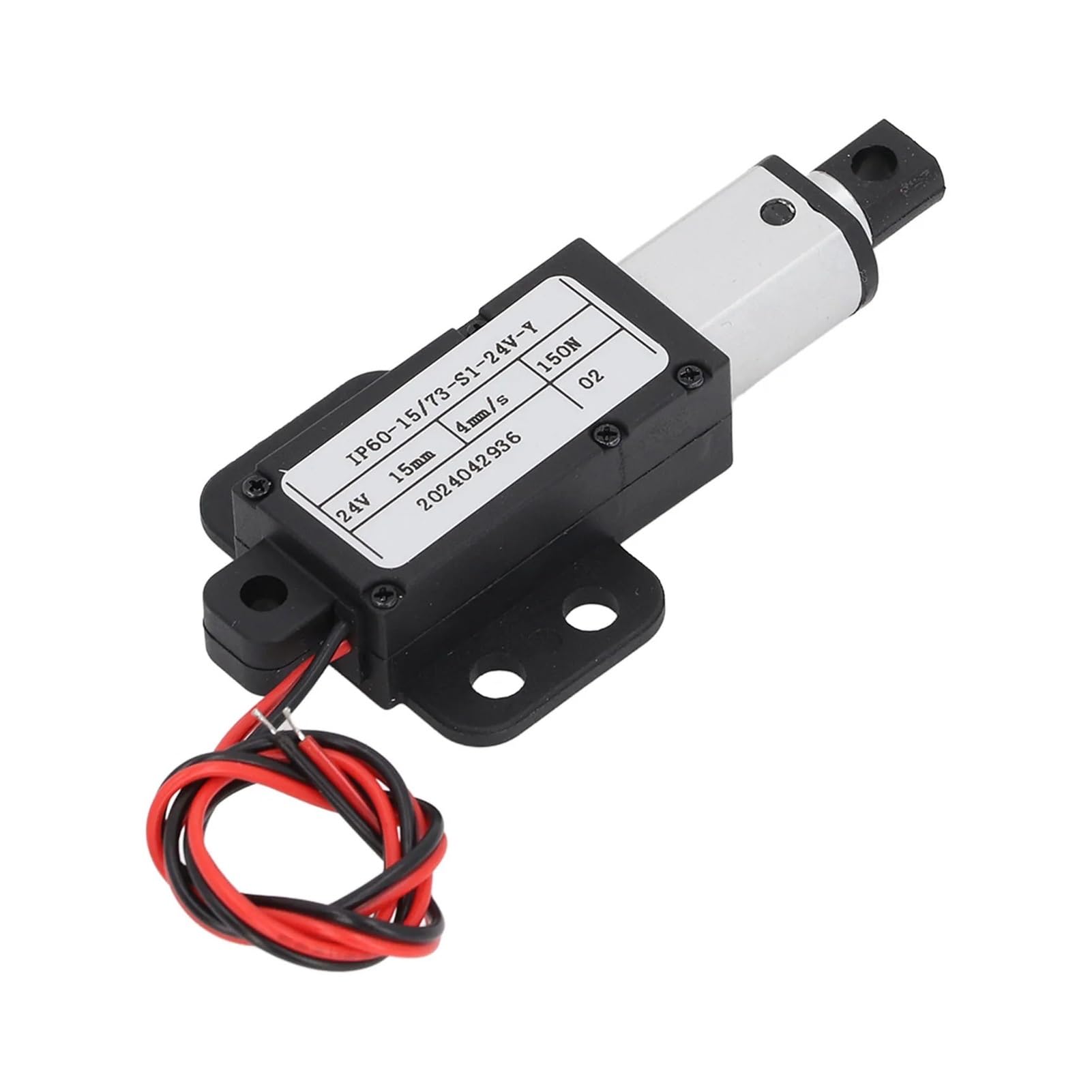 Mały siłownik liniowy 4 mm/s prędkość 15 mm skok 150N wyłącznik krańcowy ciągu Mini elektryczny siłownik liniowy DC24V 3W perfection