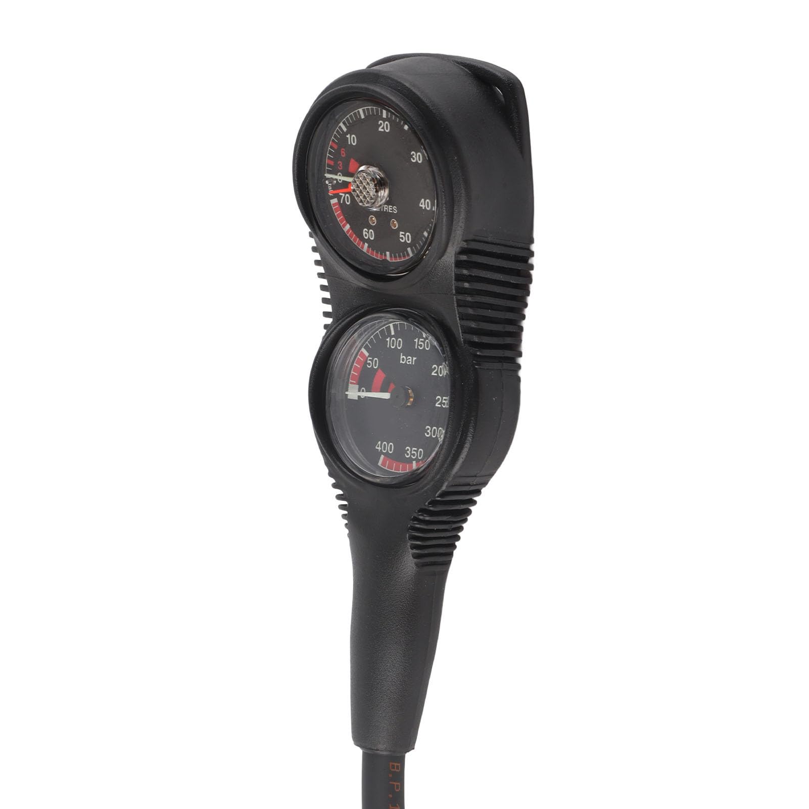 EIMSOAH Pressure Gauge, 2 Console Gauges Design, Diving Equipment with Luminous Dial, for True Pressure Measurement and Oxygen Value Reminder