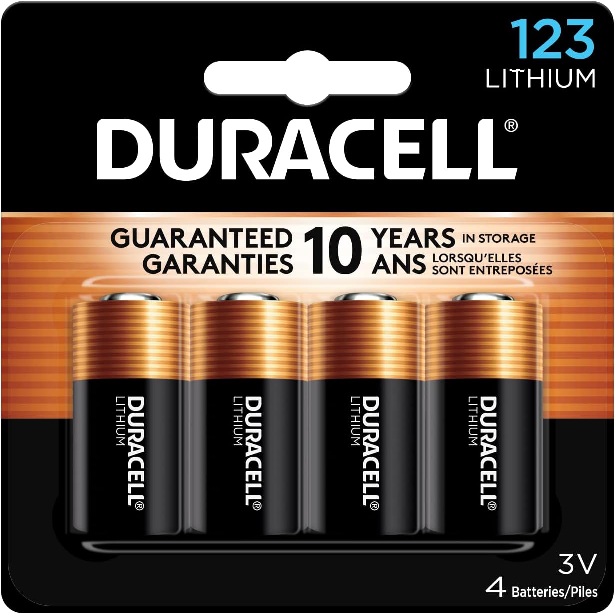 Duracell - 123 High Power Lithium Batteries - 4 count
