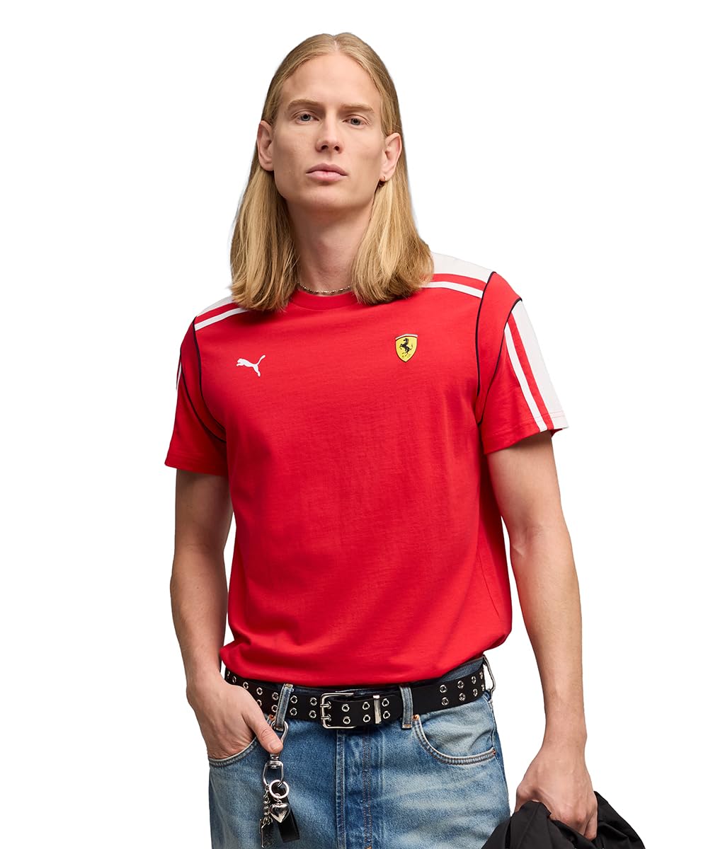 PUMA Ferrari MT7 Tee, Rosso Corsa, S