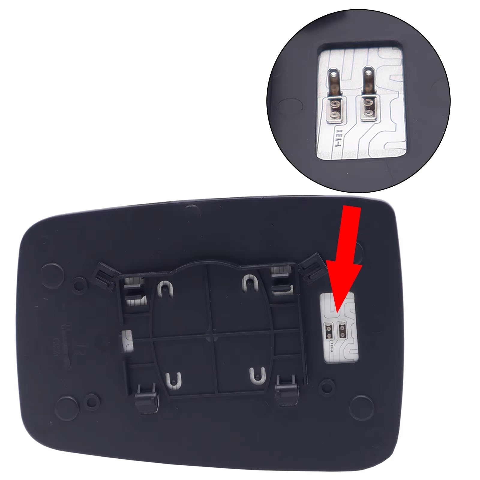 Auto Specchio Laterale Lastra Di Vetro Per Dodge Per Ram 1500 2500 2009-2019 Auto Porta Di Vetro Riscaldato Ala Specchio Laterale Retrovisore 68079362AA Vetro Retrovisore(Right)