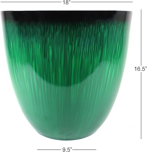 Miniatura 4 de Gardener Select EPR18-205 Huevo Maceta Flor Verde, 18"