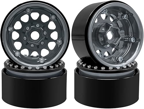 Miniatura 6 de OGRC - 4 llantas Beadlock de 1.9 pulgadas, llantas de aluminio para Traxxas TRX4 TRX6 Redcat GEN7 GEN8 Rc4wd D90 Axial SCX10 SCX10 II 90046 SCX10