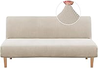 Vista 14 de H.VERSAILTEX - Funda elástica para sofá o cama, licra de alto elastano, lavable a máquina, tela Jacquard para sofá, futón