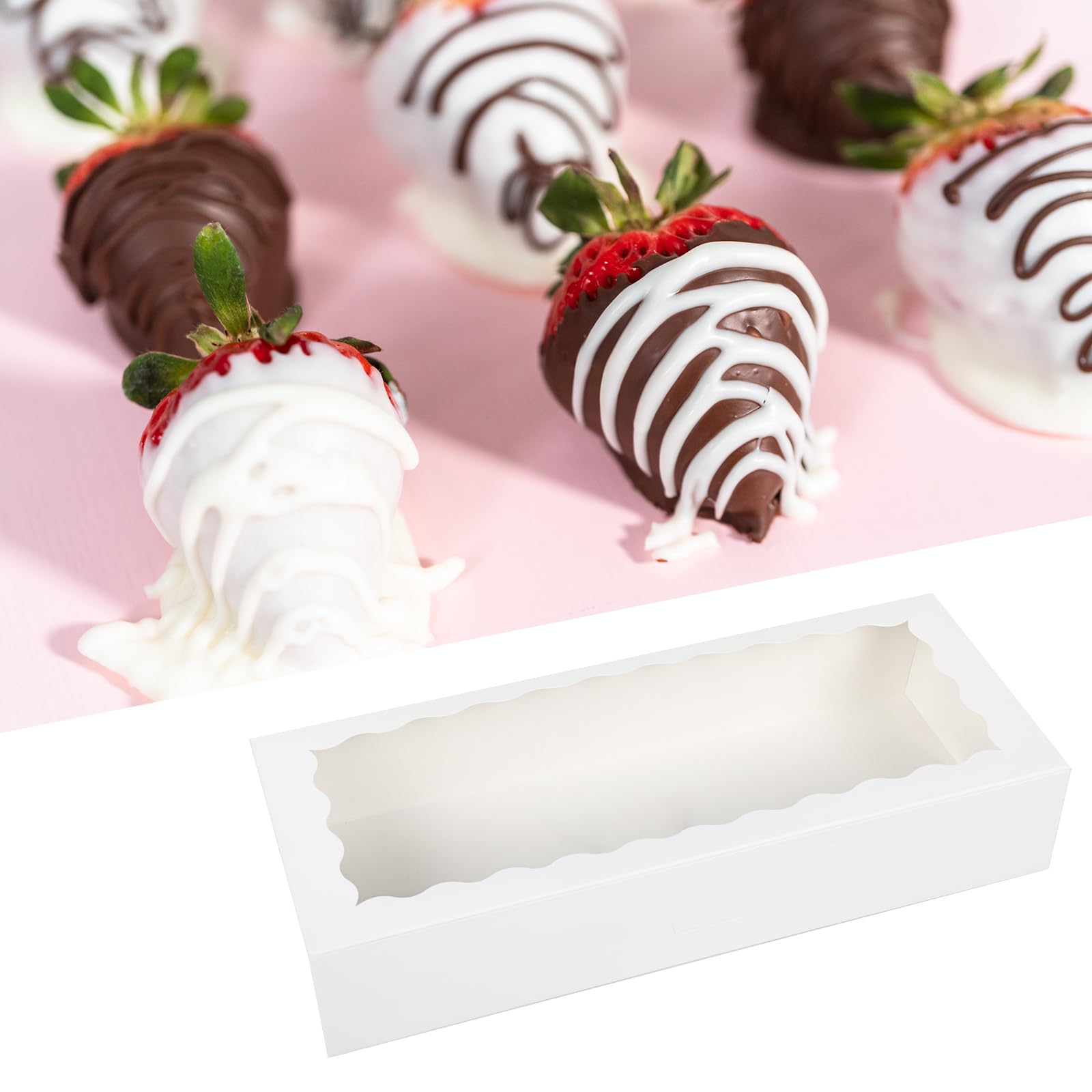 3-Pack White Cake Boxes - 10x10x8 Inches, Disposable With Lids, For Cakes, Donuts, Cookies, Parties