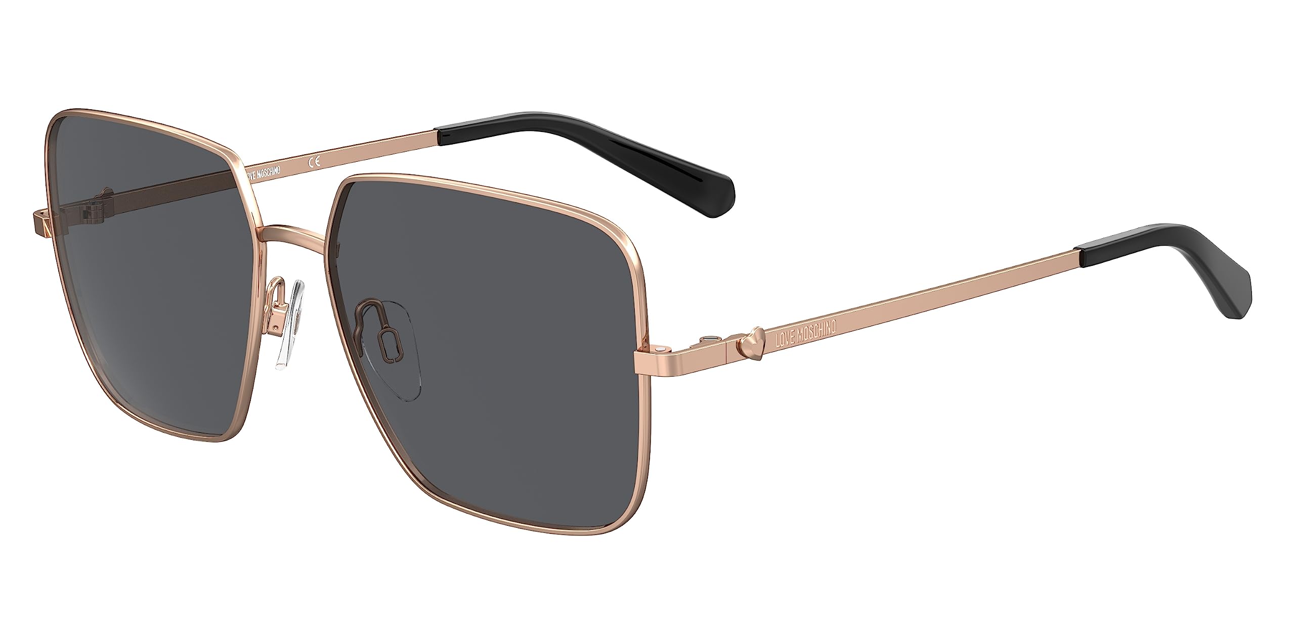 Love MoschinoWomen UV Protected Metal Square Sunglasses