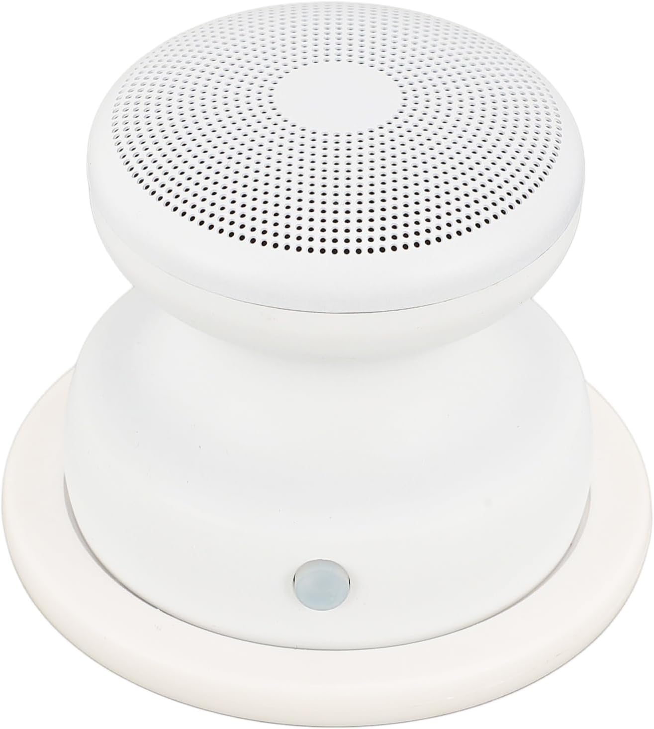 Magnetic Bluetooth Speaker, Portable Mini Speaker Phone Stand for Smartphones, Stereo Powerful Sound Long Playtime Waterproof Speaker can Attach to Anywhere (White)