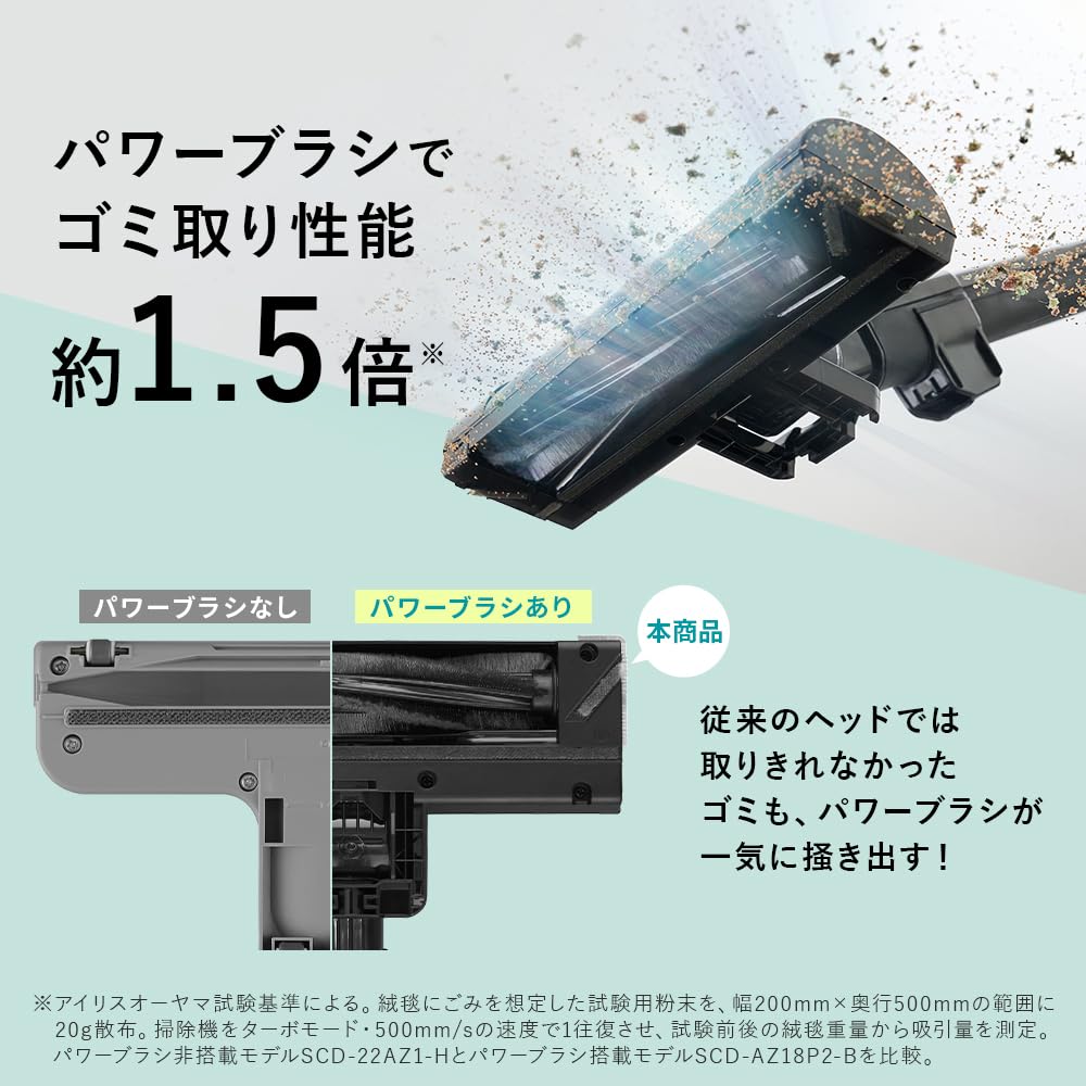 アイリスオーヤマ コードレス掃除機 紙パック式 SBD-7AZ1P-Bサムネイル7