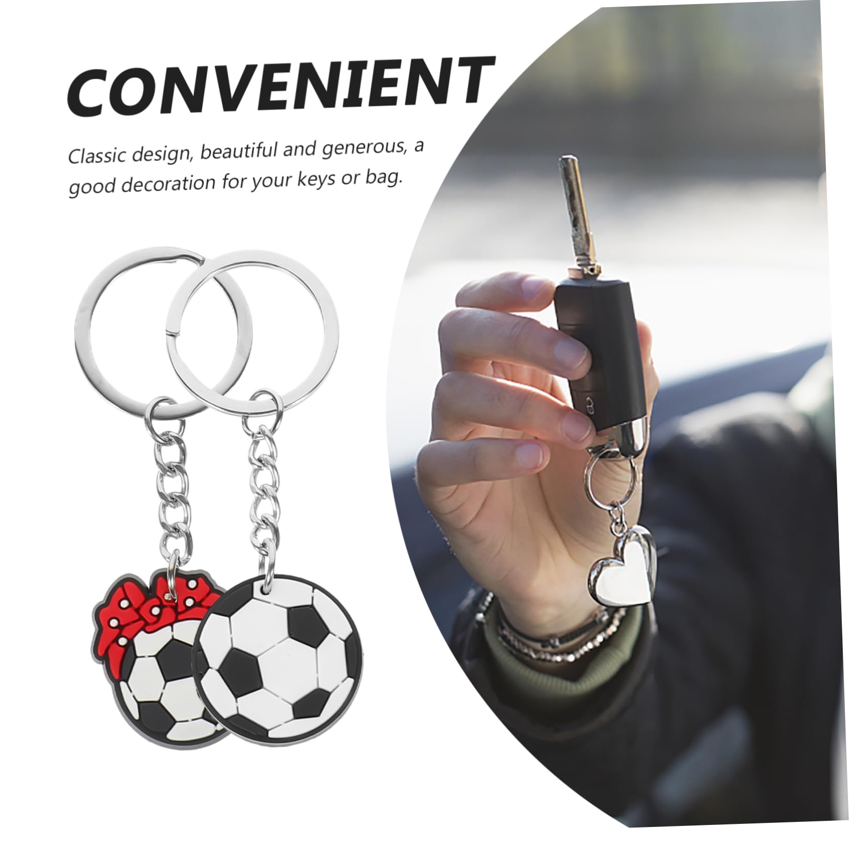 Abaodam 3 juegos de llaveros deportivos de fútbol para mochilas, colgantes decorativos de fútbol, llaveros de recuerdo para cumpleaños, vacaciones y ocasiones especiales, 35 unidades