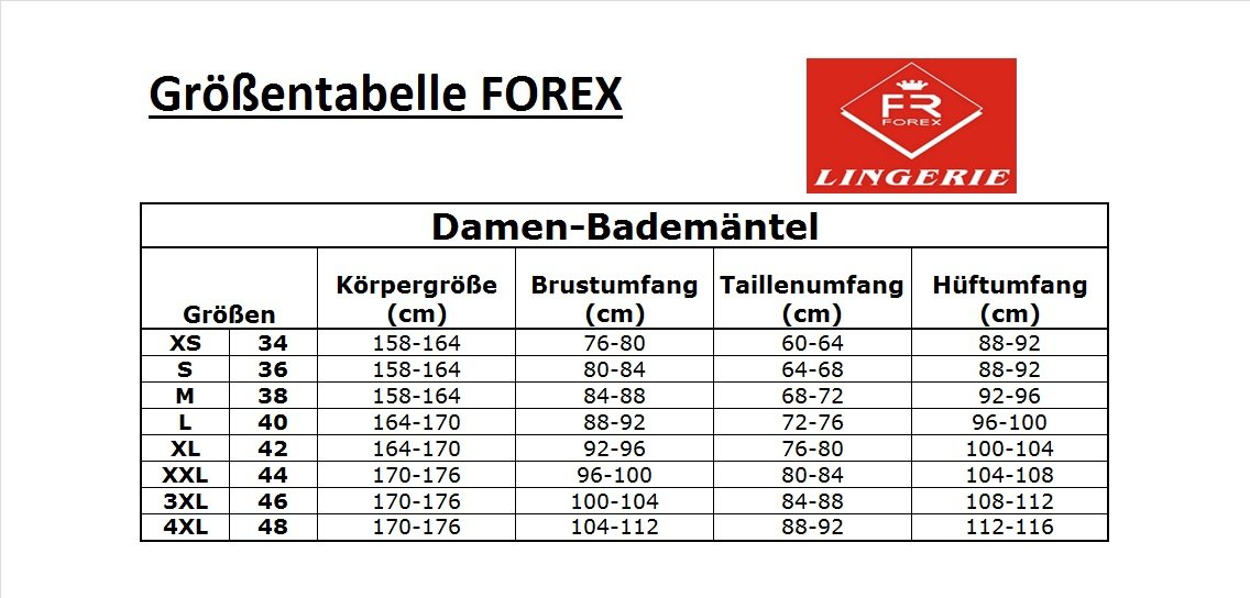 Forex Lingerie - Peignoir moelleux avec fermeture éclair pratique et capuche douillette en différentes couleurs et tailles