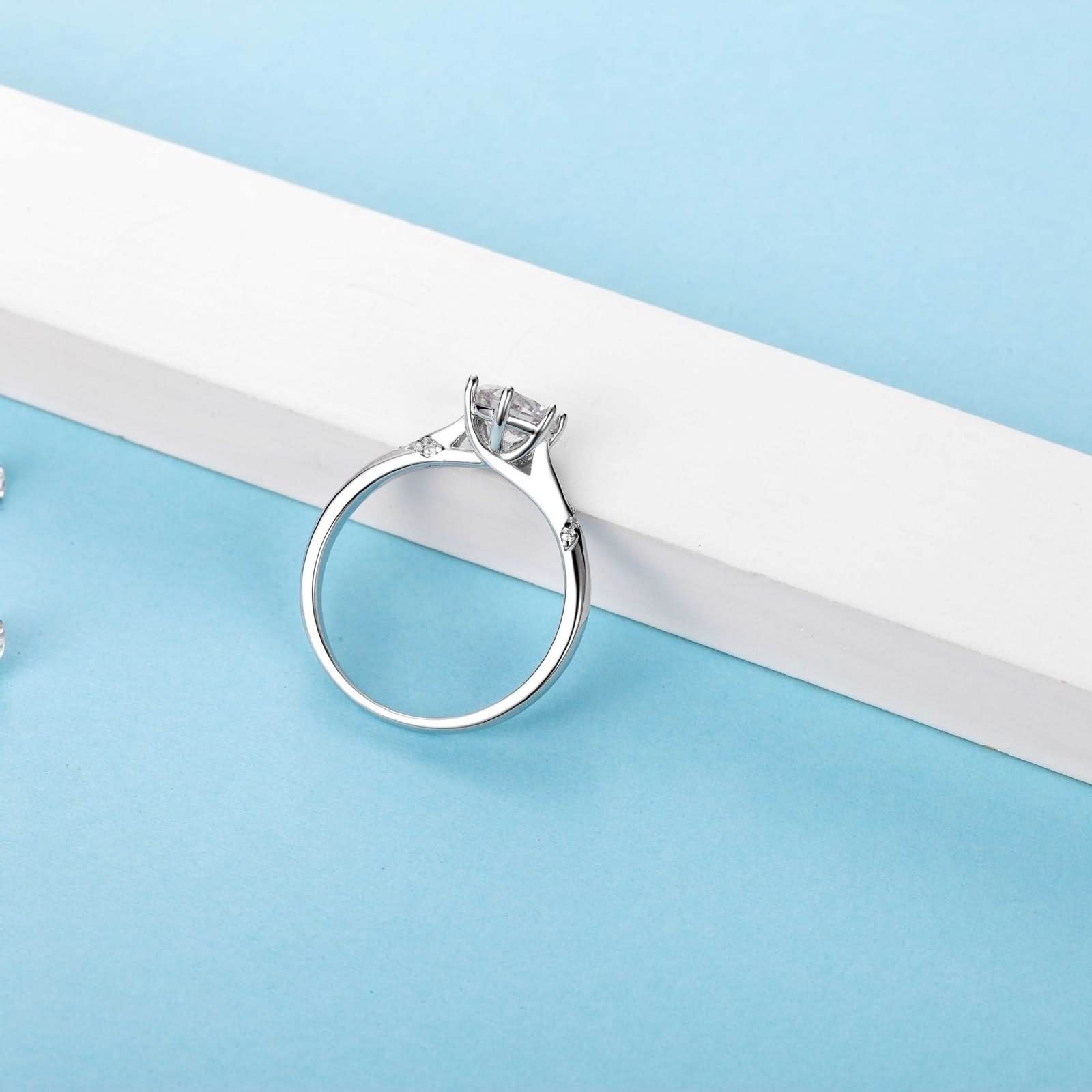 Joyeria - Anello in argento, set regalo da donna, croce celtica, in argento Sterling, per San Valentino, anniversario