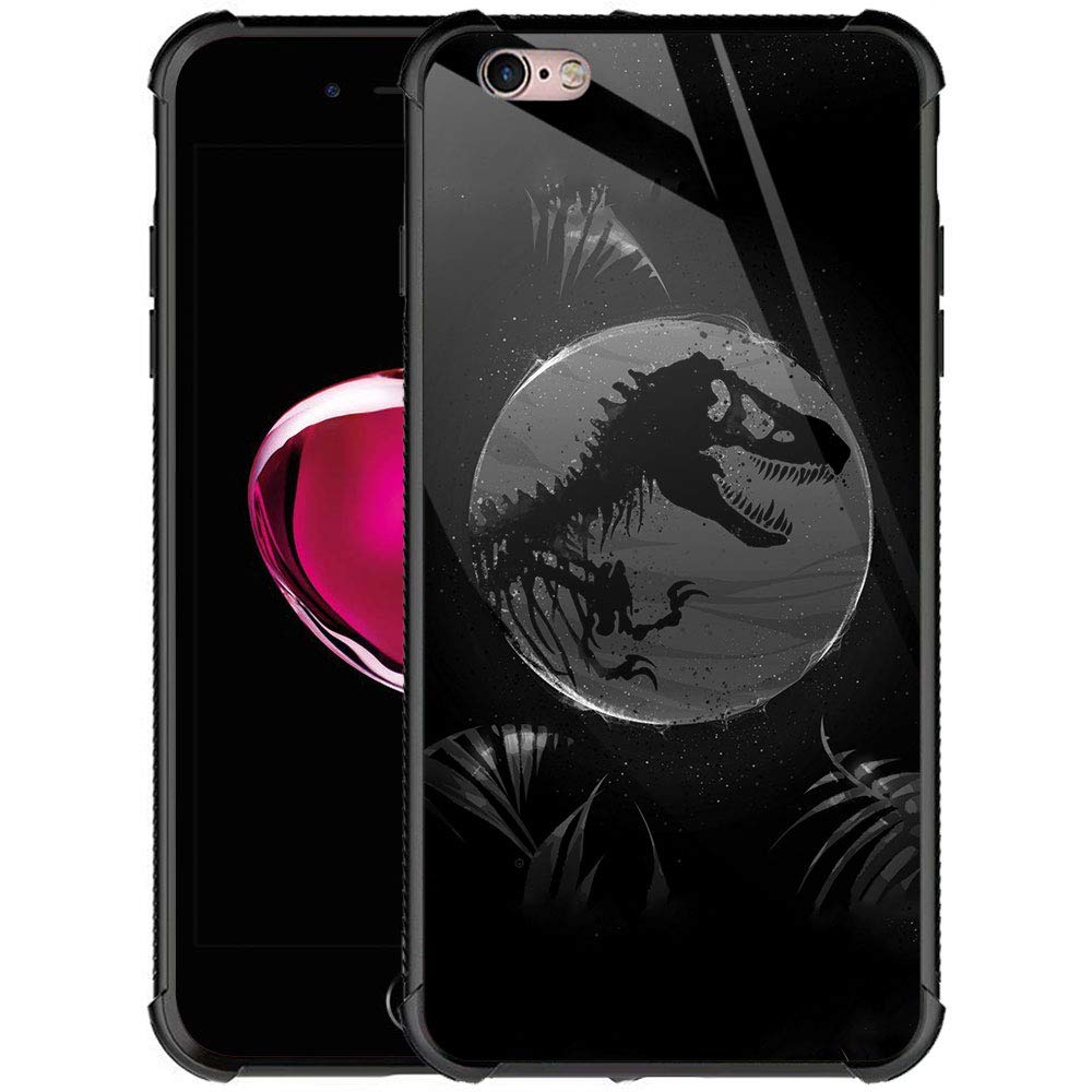 CARLOCA Compatible with iPhone 6S Plus Case,iPhone 6 Plus Cases for Girls Women Boys,Dinosaur Fossils Pattern Design Shockproof Anti-Scratch Case for iPhone 6/6s Plus