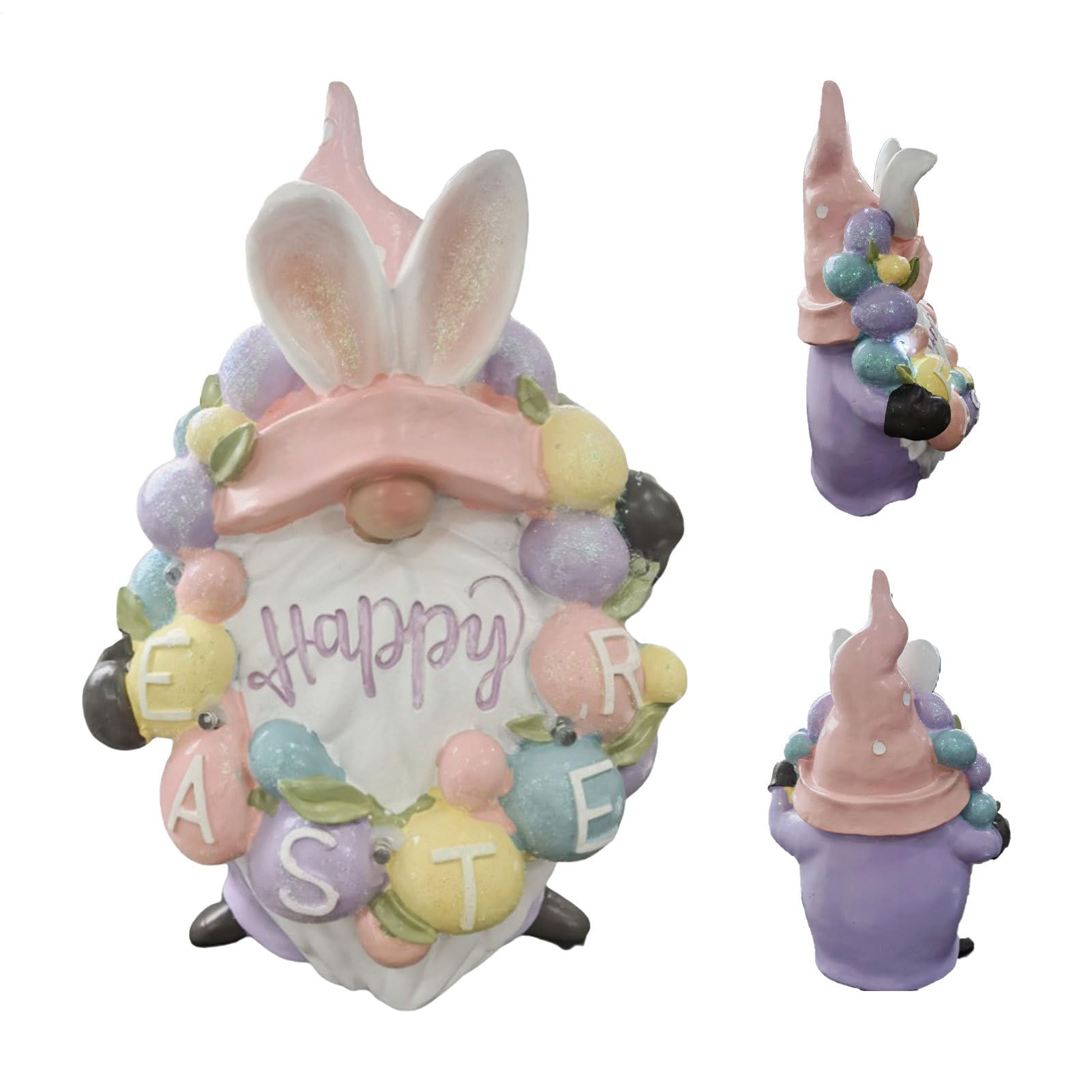Statue de Lapin Lumineuse : Décoration de Pâques à Piles pour Table