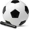 Balones de fútbol PlayBolt blanco y negro - Tamaños 2, 3, 4, 5 para niños, niñas y adultos - Paquete de 1 o 4 con bomba 1