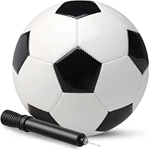 <span>PlayBolt Black &amp; White Soccer Balls - Sizes 2, 3, 4, 5 for Kids, Toddlers &amp; Adults - Pack of 1 or 4 with Pump</span>
