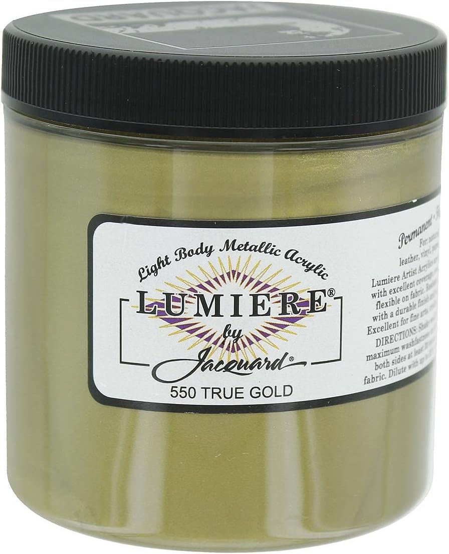 Jacquard Lumiere Fabric Paint True Gold