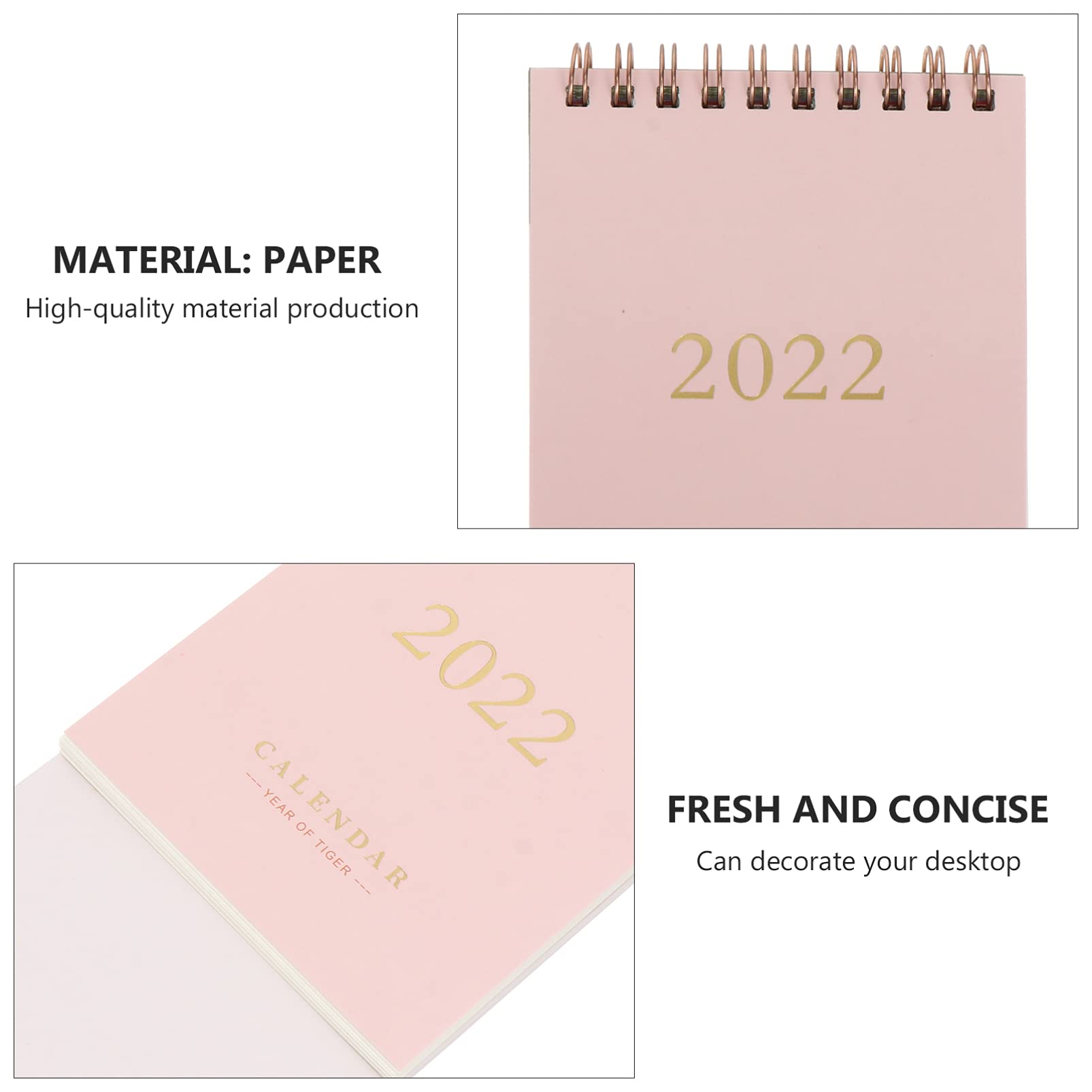 Tofficu 8pezzi Calendario Da Scrivania Decorativo e Salvaspazio Per Ufficio e Scuola Struttura Design Elegante e Resistente