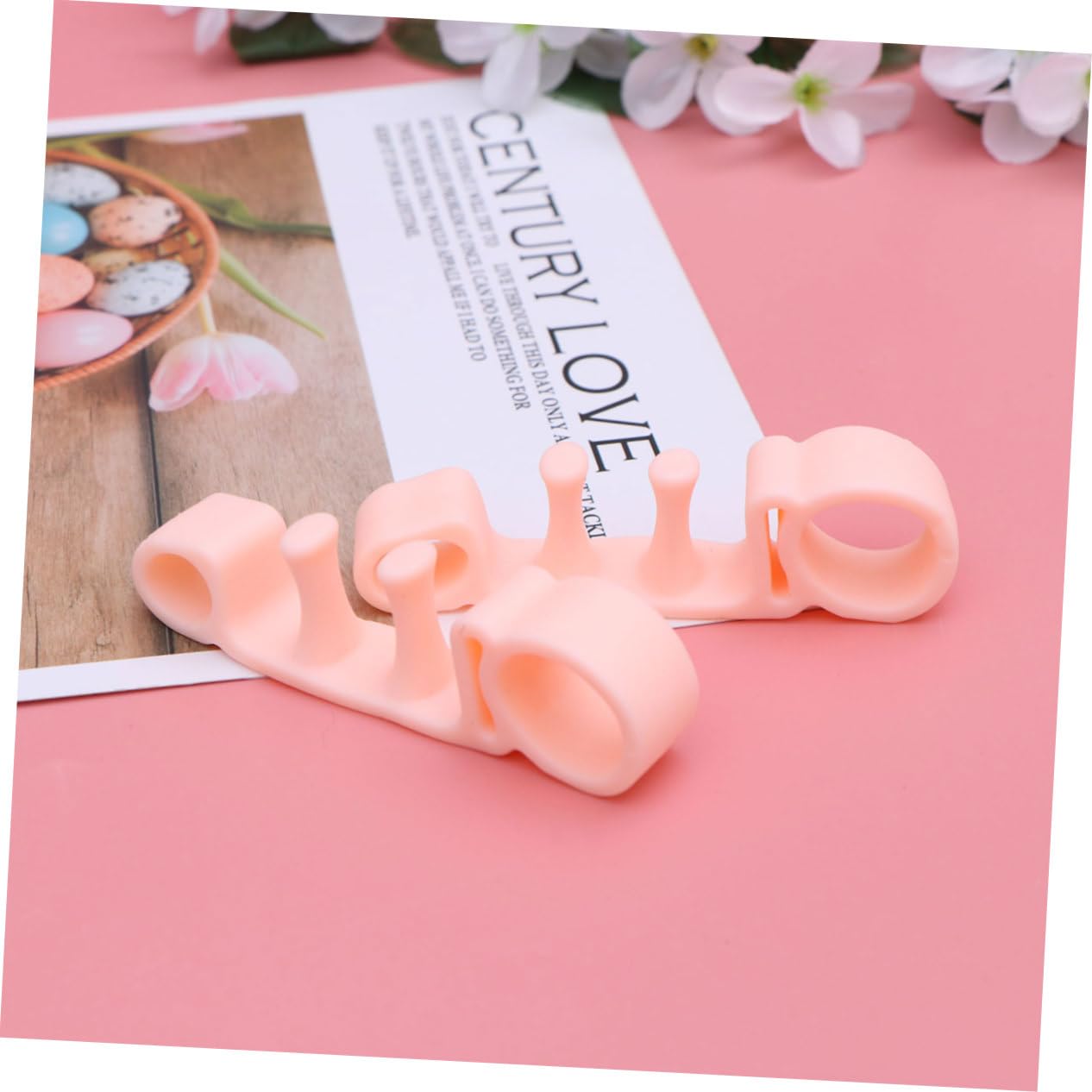 Beavorty 1 Pair Pads Separators Straightener Hallux Bunion Relief Comfortable Sebs Material