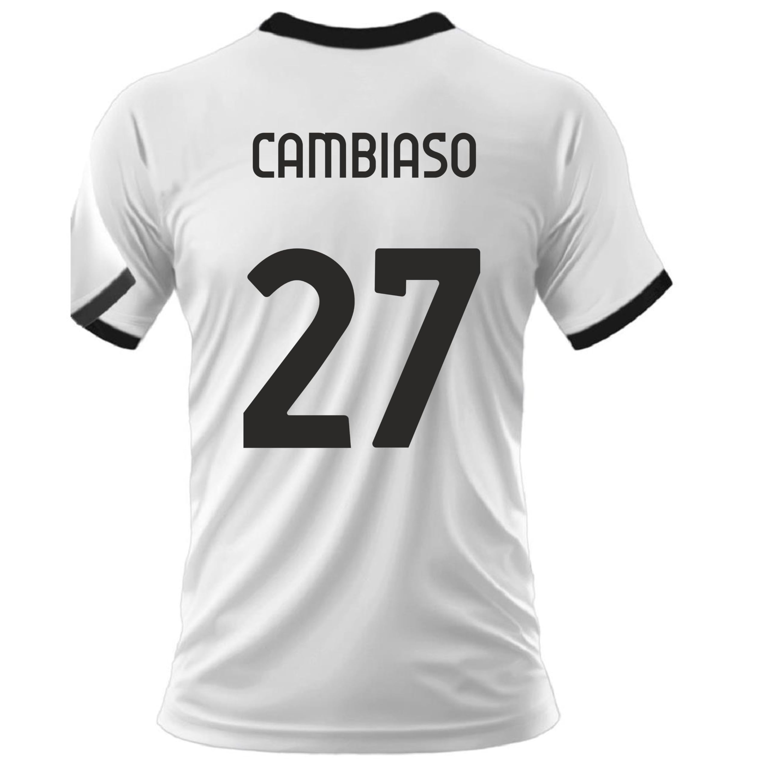 JUVENTUS Maglia Calcio Juve Bianco Nera | Campionato Serie A | Replica Ufficiale FC | Scegli Il Tuo Giocatore Gatti Cambiaso Yildiz Conceição Vlahovic PS 41410-MIX-3
