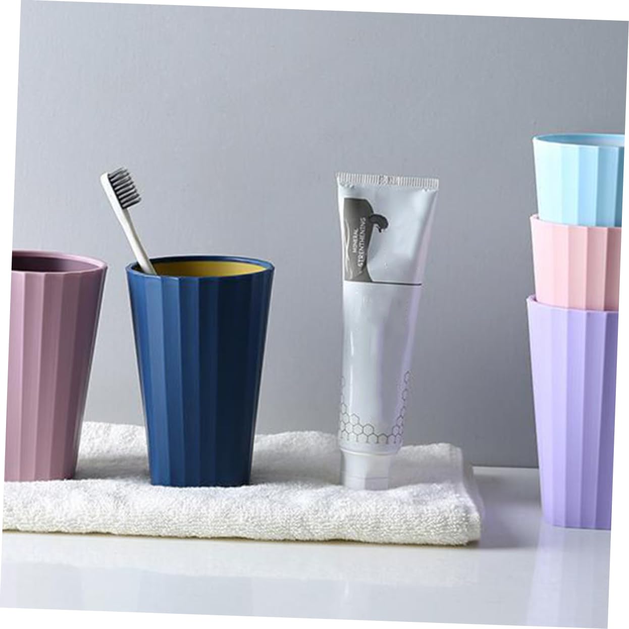 Gobelets De Salle De Bain,Ecoco Porte Brosse à Dents – étagère De