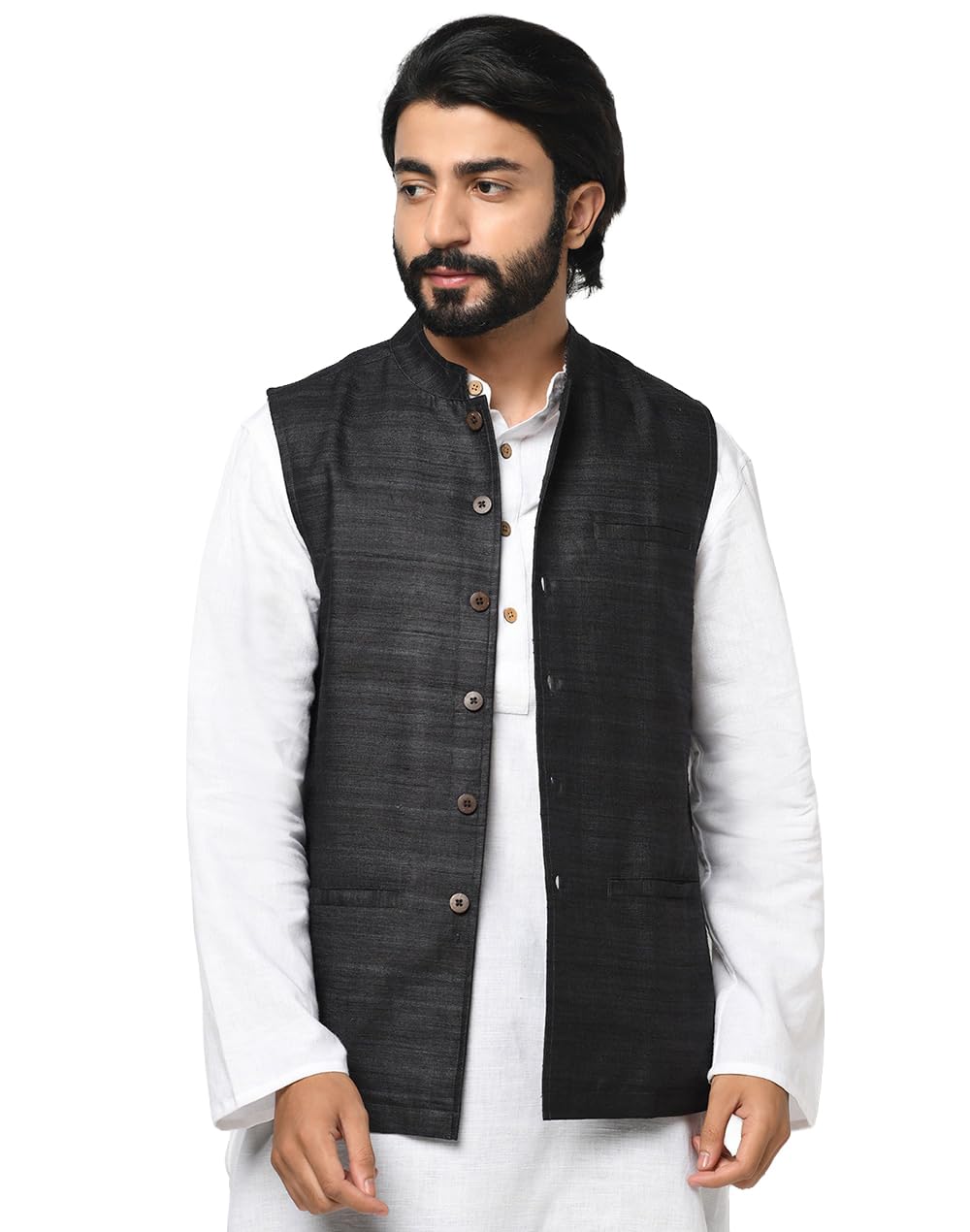 fabindia Silk Nehru Jacket-picture-25