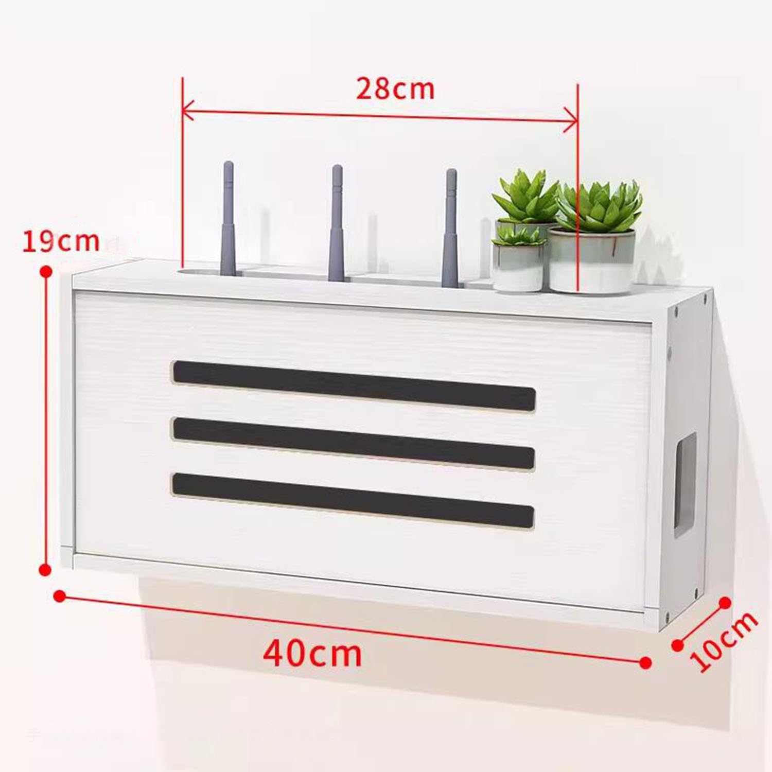 Cosensi - Router opbergdoos voor aan de muur, wandmontage, opbergrek Cosensi - Router opbergdoos voor aan de muur, wandmontage, opbergrek