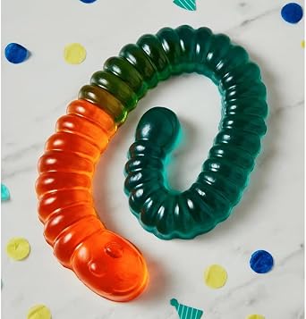 Worm Attack Giant Fruity Flavour Gummy Worm Gift Box 800g - Over 2 Feet long Worm Sweet