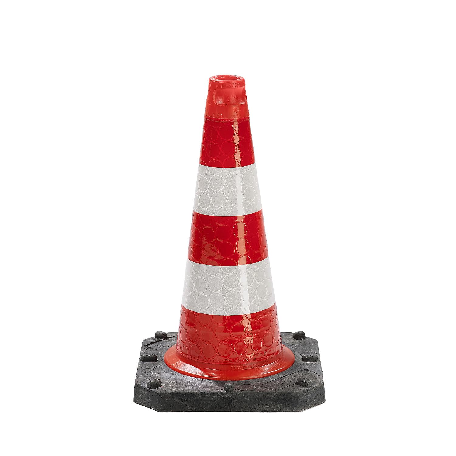 Moravia | Cône de signalisation | Lot de 2, modèle rétro-réfléchissant, hauteur 750 mm