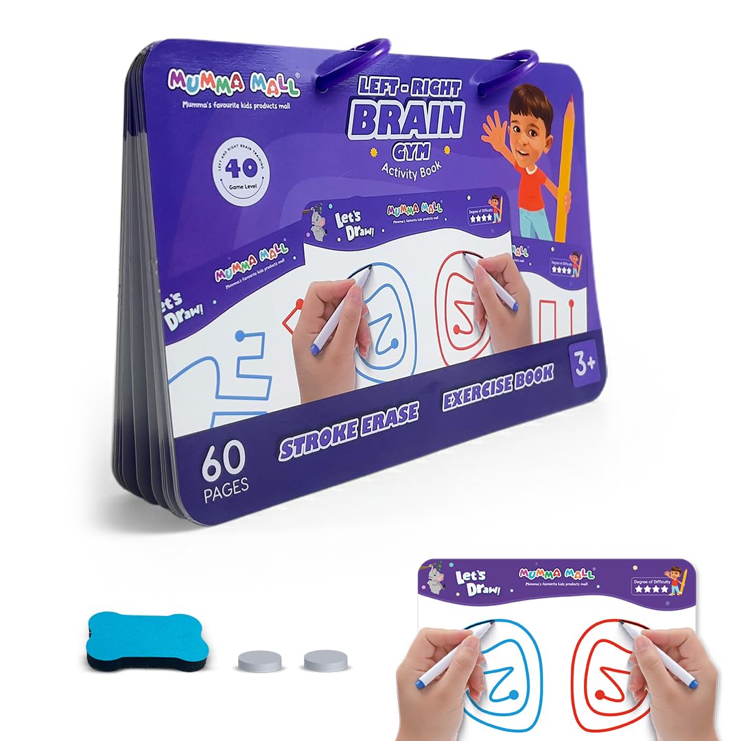 Left & Right Brain Activity buzy Book for kids – Build Focus, Creativity & Hand Coordination for Kids