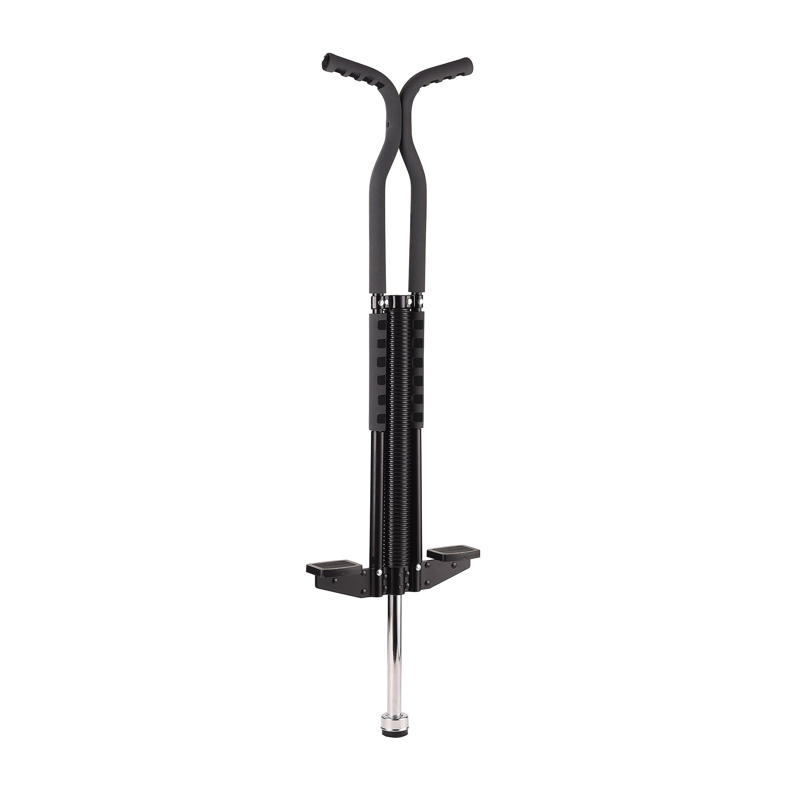 Relaxdays Pogo Stick para niños, Saltador Acolchado, Antideslizante, Acero Inoxidable, hasta 60 kg, 103x29x6 cm, Negro