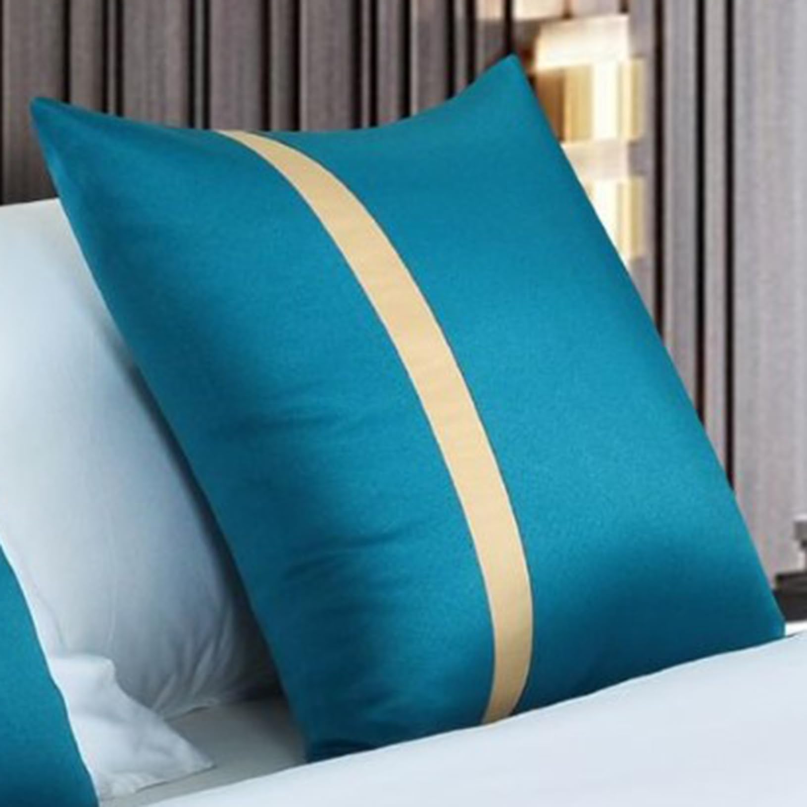 HLASMSPE 50x50cm Cushion Covers, Decorative Square Throw Pillow Case Home Decor Pillowcase for Living Room Sofa Bedroom Couch Chair Car Seat, Blue