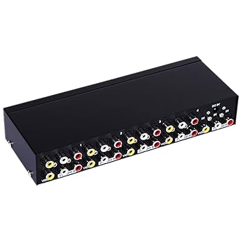 Amazon | ES-Tune AV分配器 RCA スプリッター 1入力8出力 映像