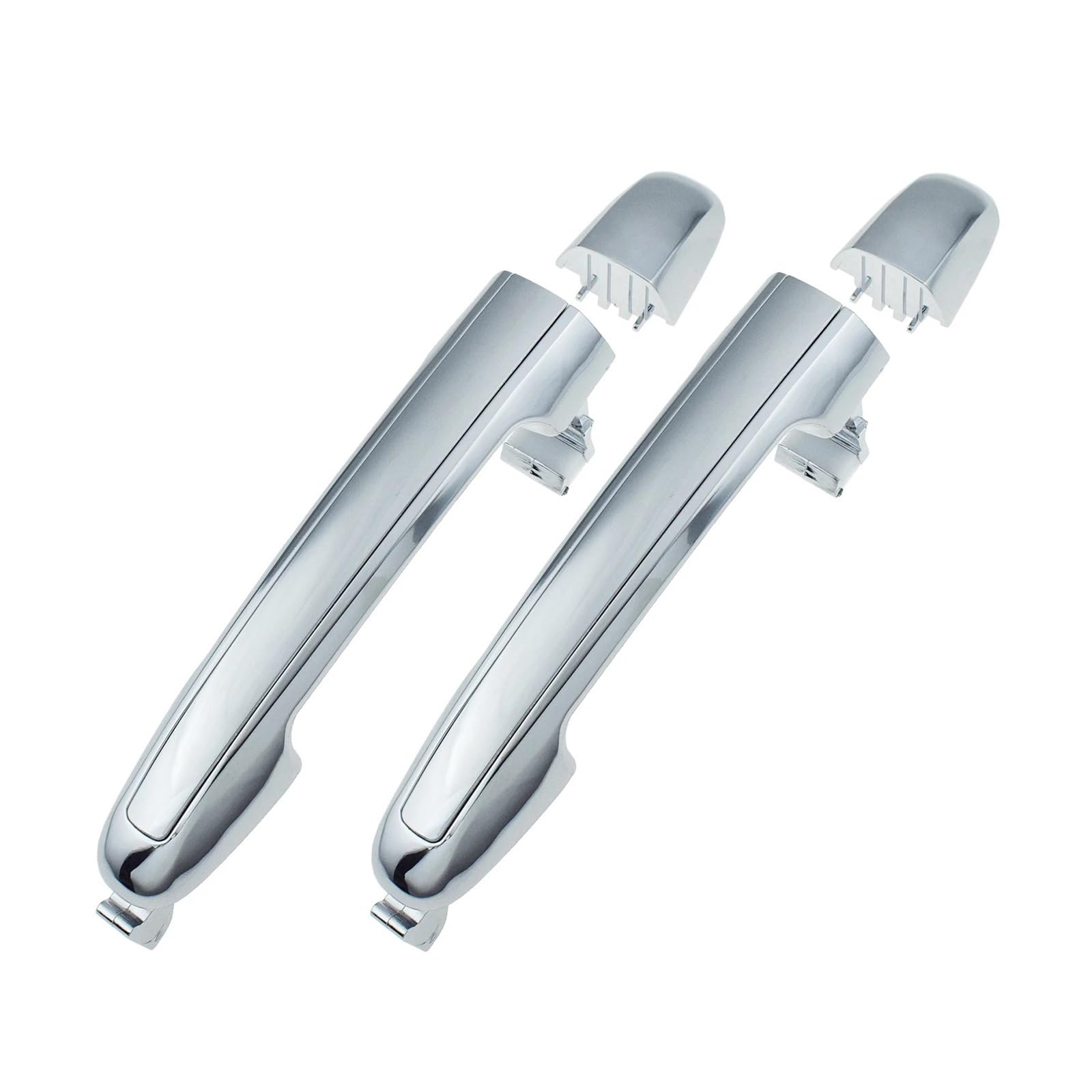 Jeiuvrao Silver Exterior Car Door Handle For Hyundai Sonata(,2*Rear)