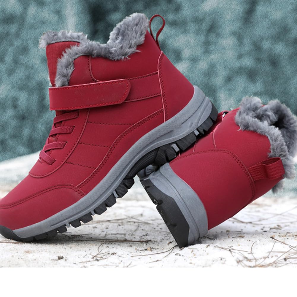Warm Comfort Boots,Ergonomische Winterstiefel,Orthopädische Schuhe Damen Winter,Warm Gefüttert,Wasserabweisend,Rutschfeste Sohle Breite Zehenbox,Winterkomfort Bei Jedem Schritt