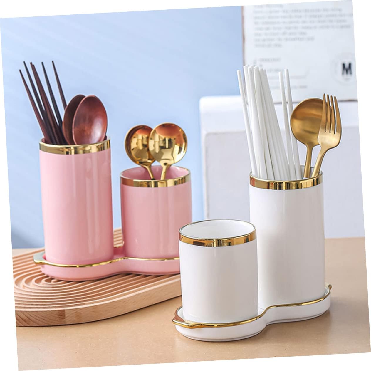 Unomor Chopsticks Draining Rack Chopsticks Organizer Silverware Organizer Tray Cutlery Storage Box Kitchen Storage